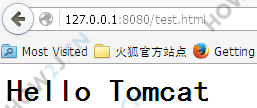 使用tomcat后，访问html