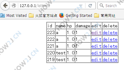 只显示5条数据