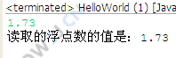 使用Scanner读取浮点数