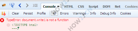 使用firefox 的调试功能
