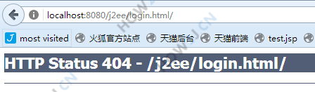 访问地址后面多加了一个斜杠