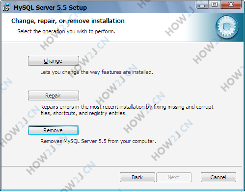 mysql 卸载