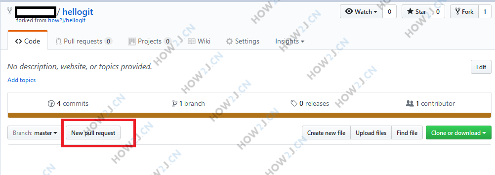 发起New Pull Request