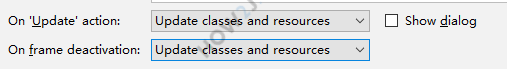勾上 Update classes and resources
