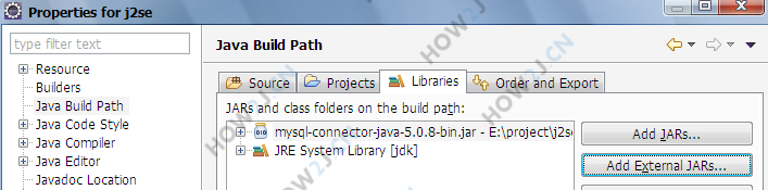 为项目导入mysql-jdbc的jar包