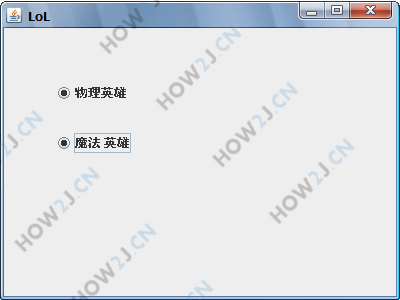 单选框